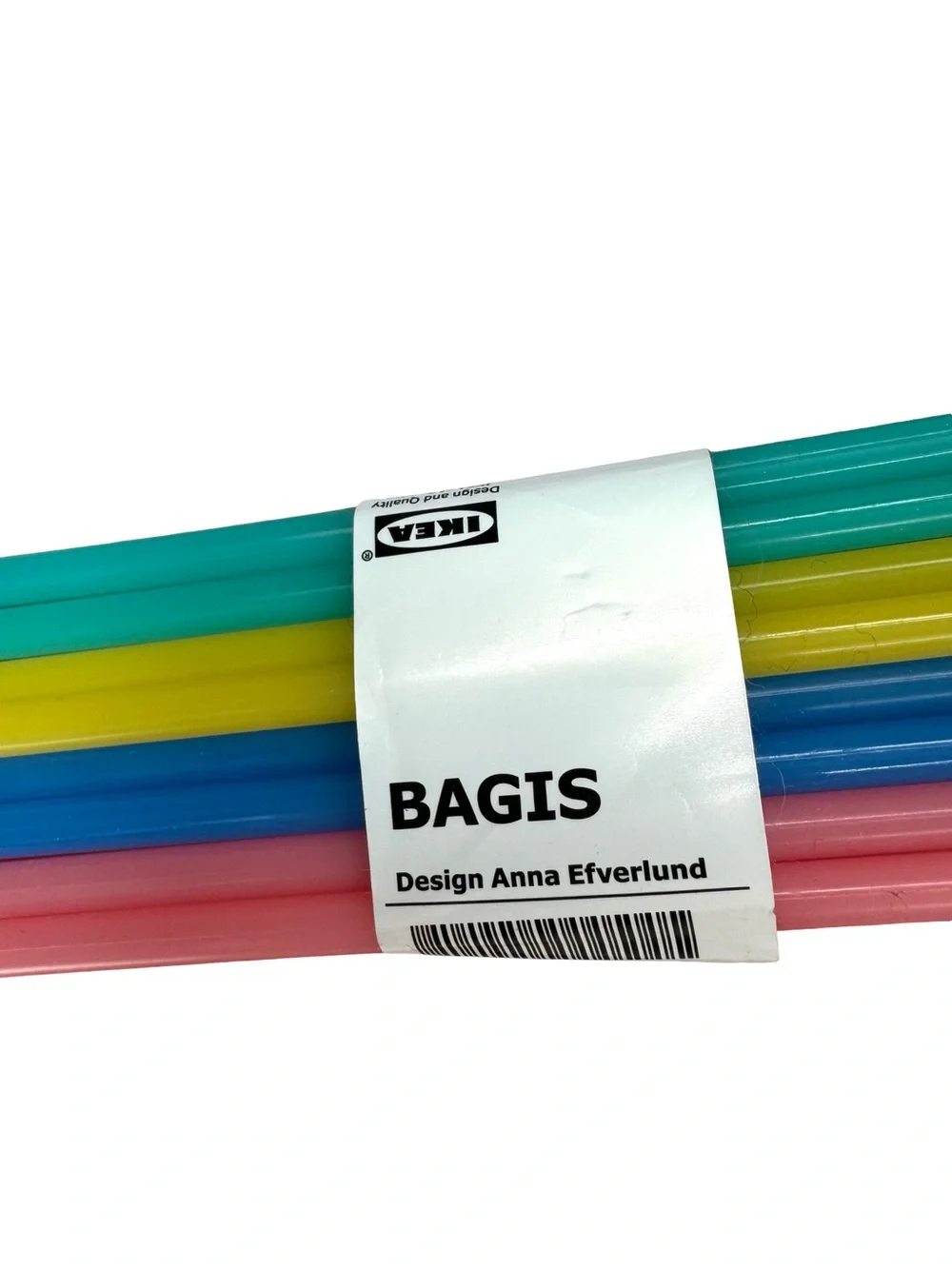 NWT IKEA Bagis Lot of 24 Kids Sturdy Plastic Hangers Discontinued Colors